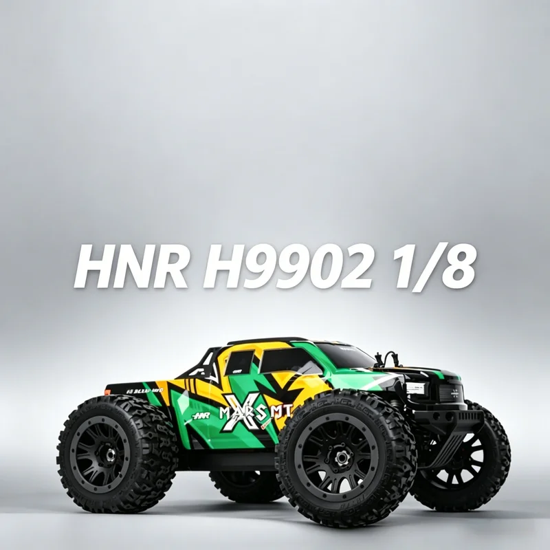 

Радиоуправляемая машина HNR H9902, масштаб 1/8, с бесщеточным двигателем, полноприводная, внедорожная, монстр-трак, игрушка для детей, подарок на Рождество