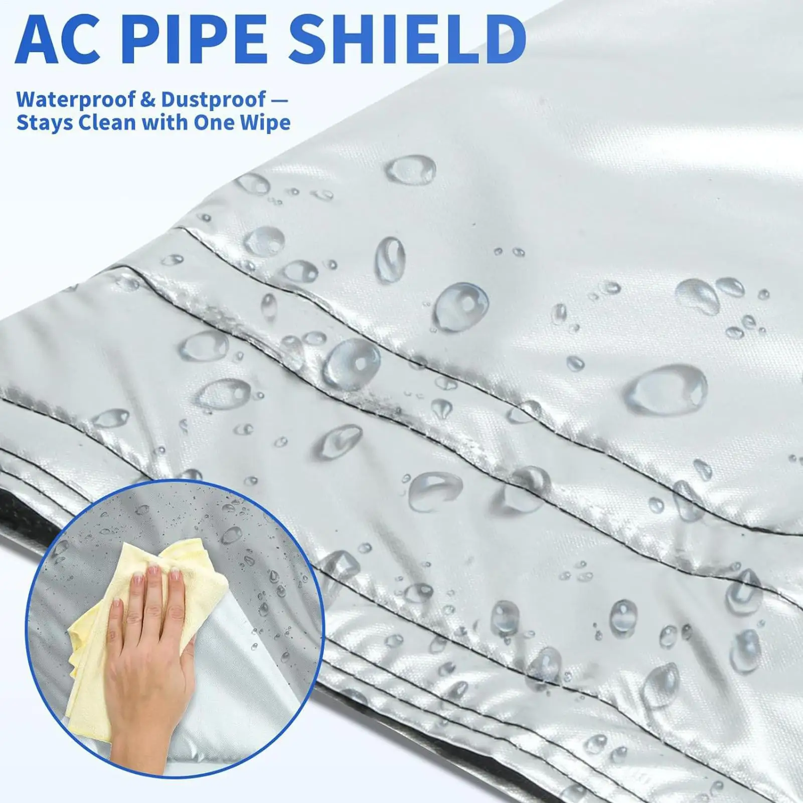 

Портативный термозащитный чехол для шланга кондиционера, эффективная регулируемая теплоизоляция для дома, офиса, общежития, квартиры