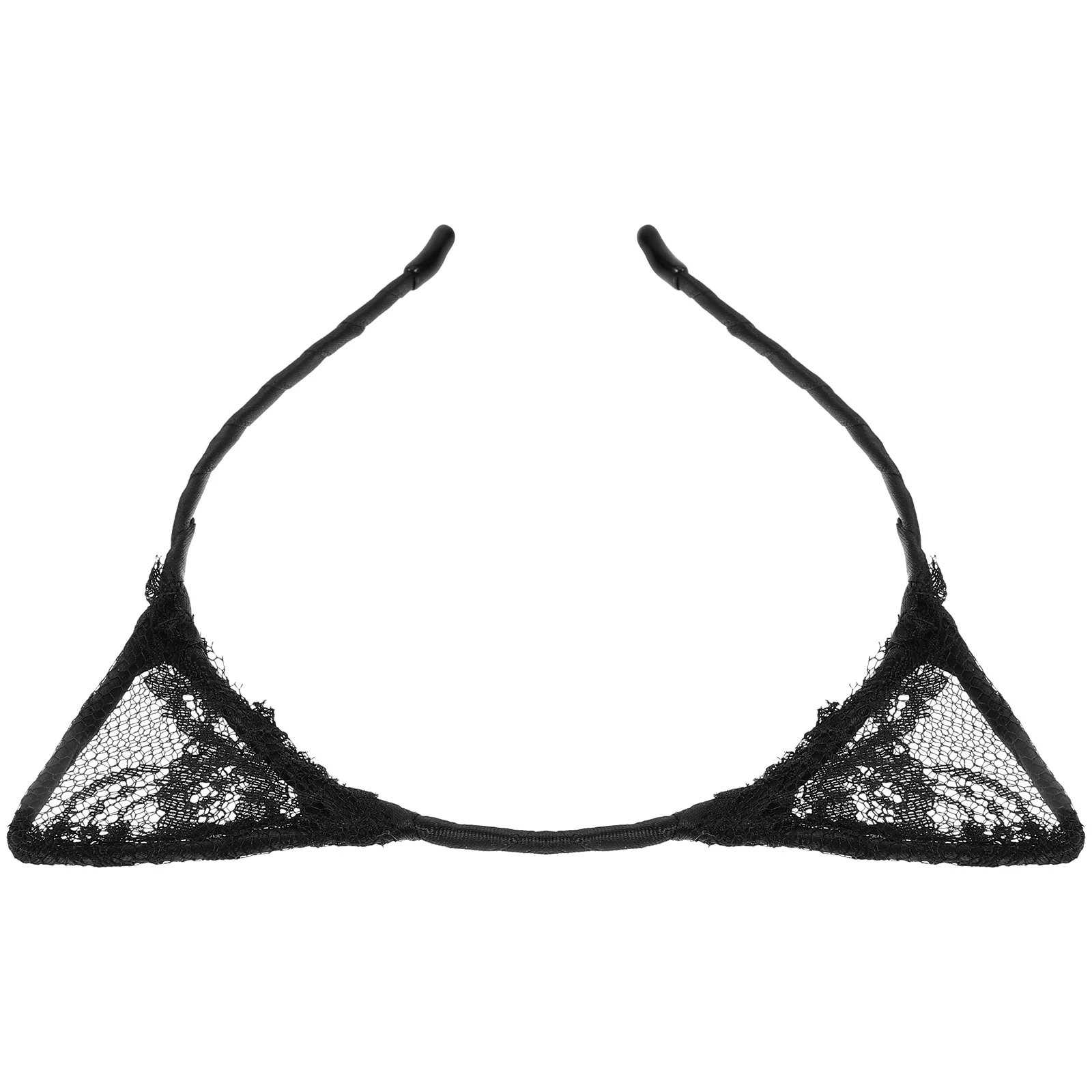 

Lace Cat Ears Headband Black Durable Wire Fashion Party Costume Masquerade Prom Accessories Lace Headband Cat Ears Dress