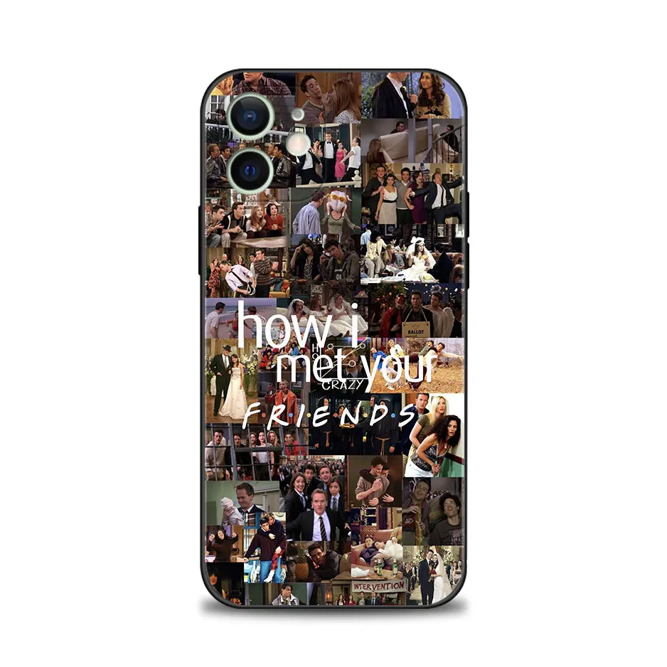 Capa de Porta Roxo Friends TV Show para iPhone, Silicone Soft Bumper, Tampa Traseira, 15, 14, 13, 12, 11 Pro Max, XS, XR, X, 8, 7, 6, 6S Além disso