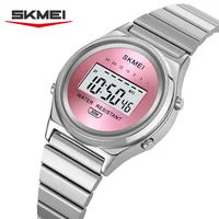 Reloj electrónico SKMEI 2521 a la moda para mujer, reloj despertador multifunción, calendario luminoso, reloj de pulsera Digital deportivo de ocio para mujer