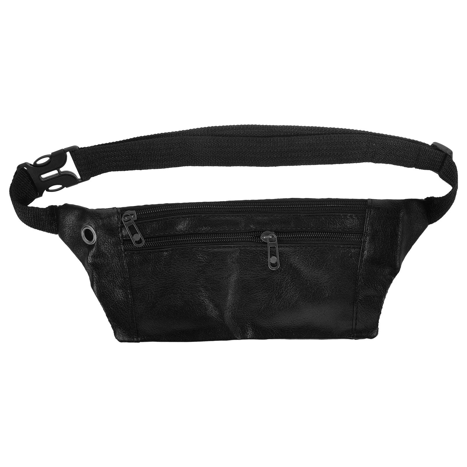 Retro Waist Bag PU Outdoor Fanny Pack Large Capacity Workout Pouch for Travel Hiking Bike Riding Dog Walking Amusement