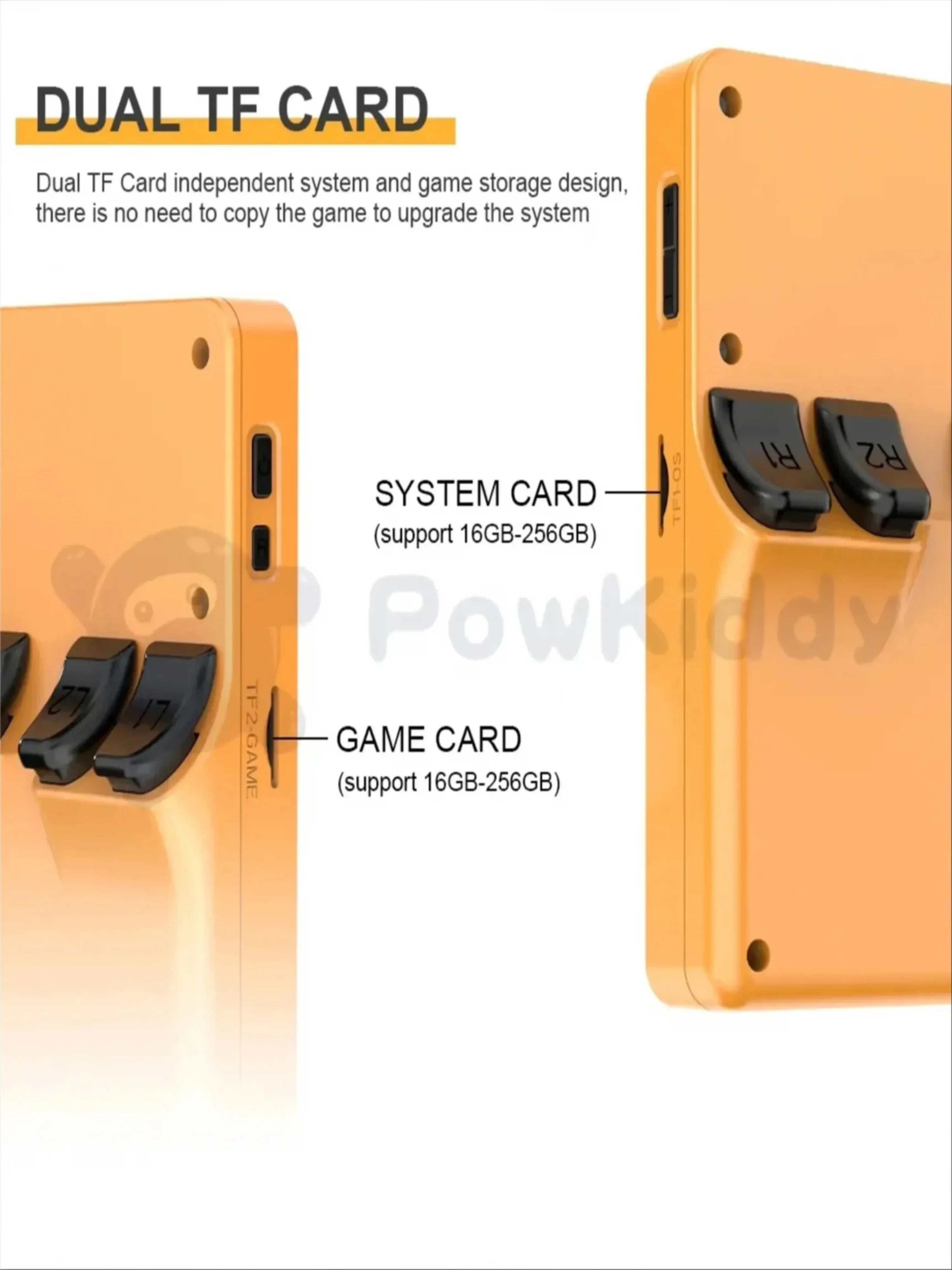 POWKIDDY RGB20S レトロハンドヘルドゲームコンソール 3.5 インチ IPS スクリーンオープンソースシステム RK3326 4:3 IPS スクリーン子供のギフト