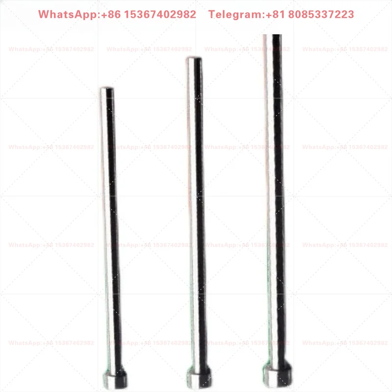 10PCS Precision Full-Hard Ejector Pins Φ6.6~8.9, High Temp Resistant Mold Push Rods for Spare Replacement Parts