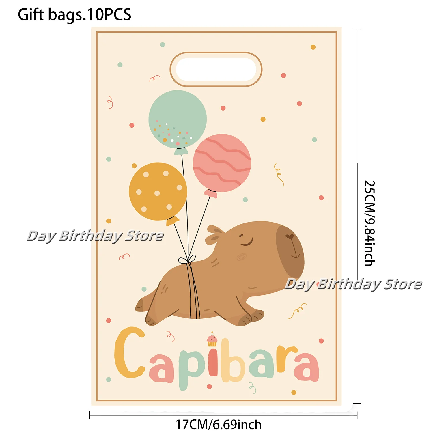 Подарочные пакеты с капибарой на день рождения, коробка-сюрприз с капибарой, сумка для подарков, сумка для конфет, принадлежности для детского душа, сувениры для детской вечеринки, подарки