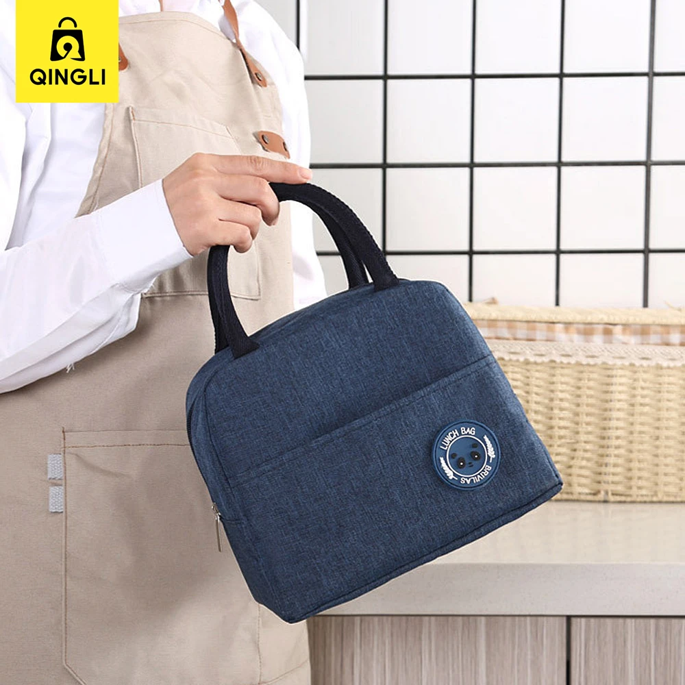 Thermal Insulation Lunch Bag Men Women Portable Waterproof Lunch Box Bag Fresh-keeping Refrigerated Cooler Bag Student Bento Bag