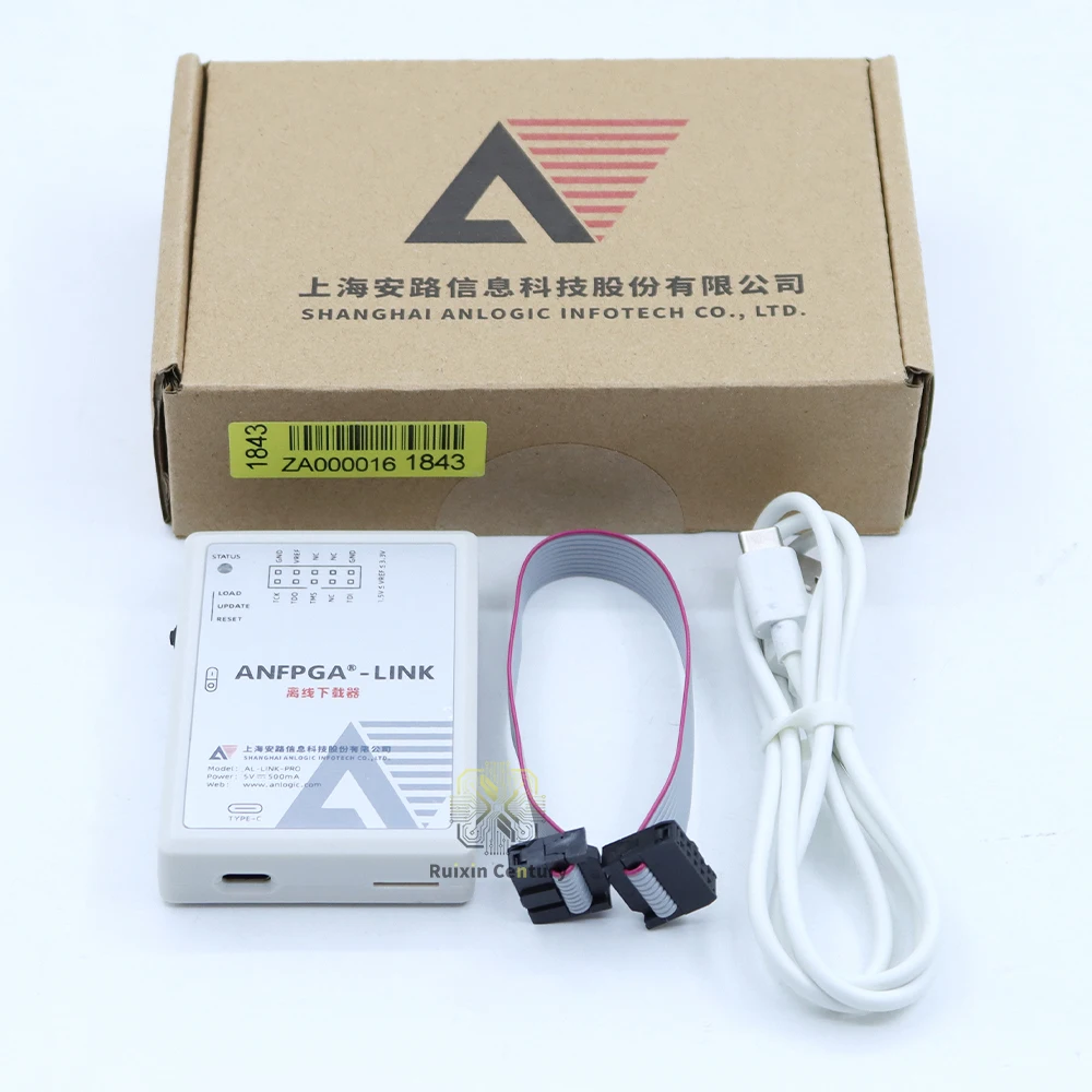 FOR Anlogic AL-LINK-PRO AL-LINK-V3.0 FPGA CPLD Programmer Downloader 6Mb/s JTAG 1.2-3.3V Offline 8-Ports 3.5 LCD Genuine