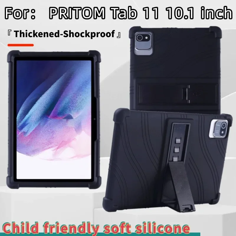

PRITOM TAB11 Case - Silicone, Shockproof Stand Kid-friendly, Protective Case TAB11Model L10 Tablet 10.1-inch Tablet