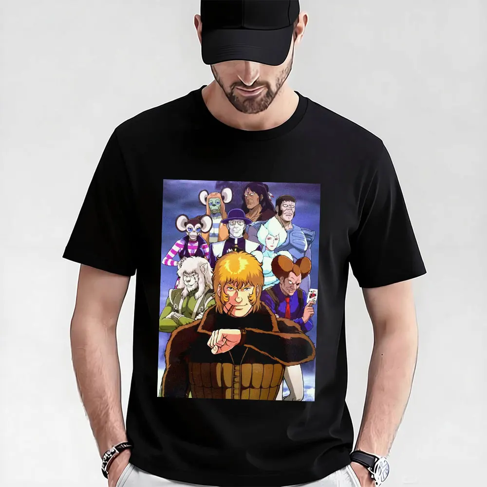 

0405 The Space Adventure Cobra gift t shirt The Space Pirate Psychogun Kobura Anime Graphic tee Y2K clothes All size Tops S-6XL