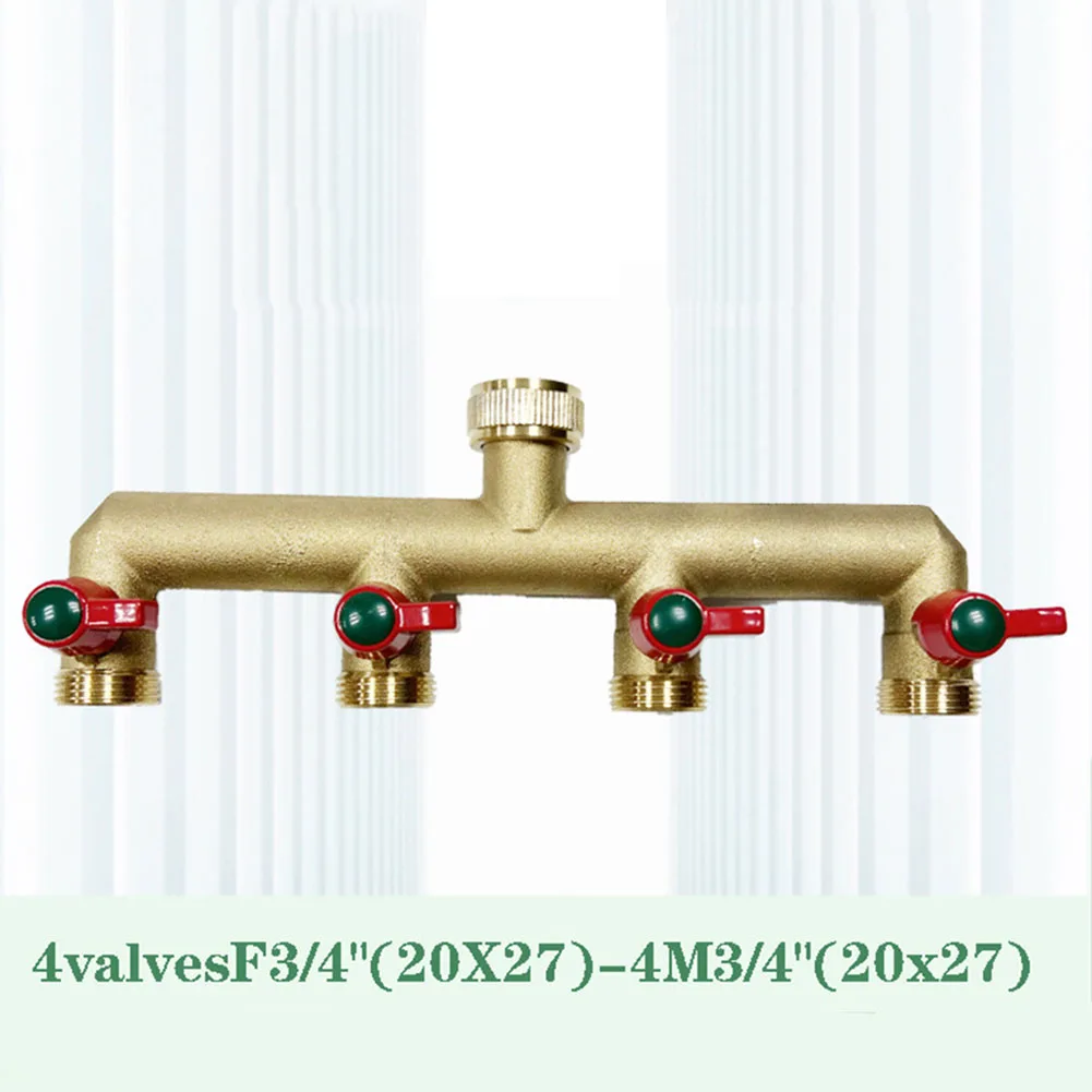 Imagem -04 - Distribuidor de Torneira para Mangueira de Jardim Conector de Água para Alta Pressão e Conexões de Água Quente e Fria Vias 4