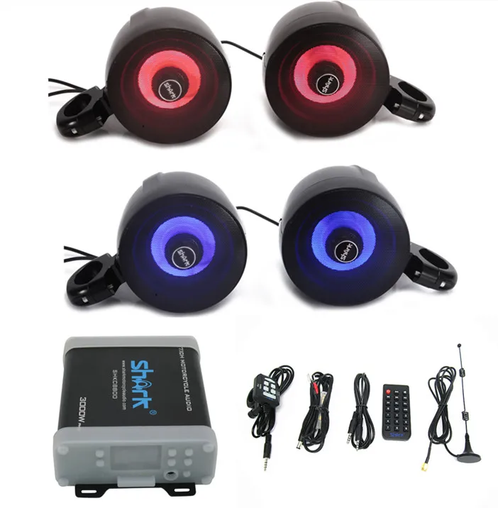 7.1 Channel Stereo Motorcycle Audio Motorcycle MP3 for UTV ATV Golf Cart Audio Car Audio Amplifier