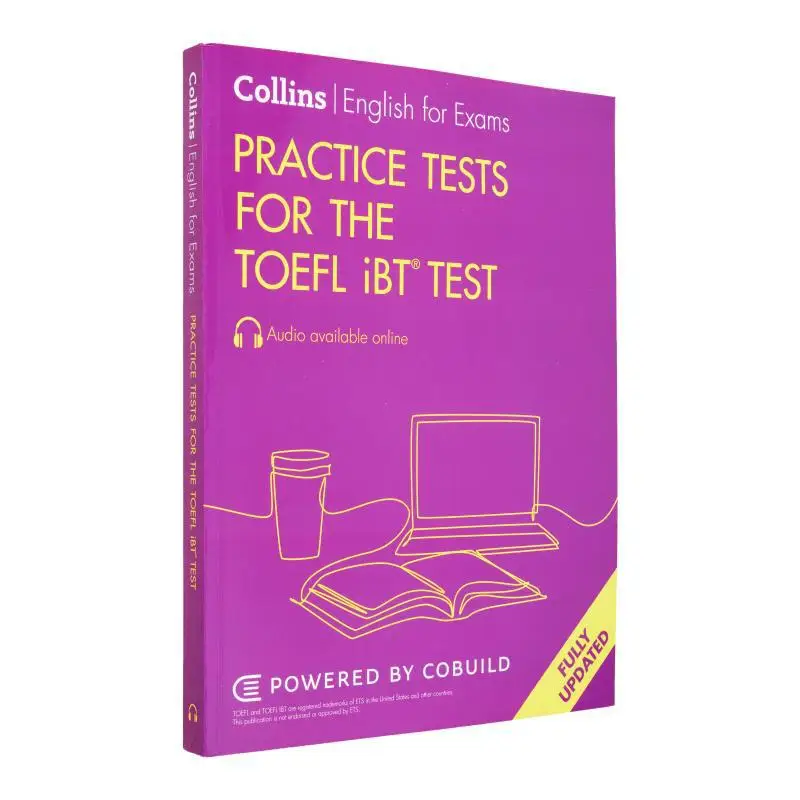 

Практические тестирование для книги TOEFL IBT R Test Collins Harper Collins, Великобритания, 9780008597900.