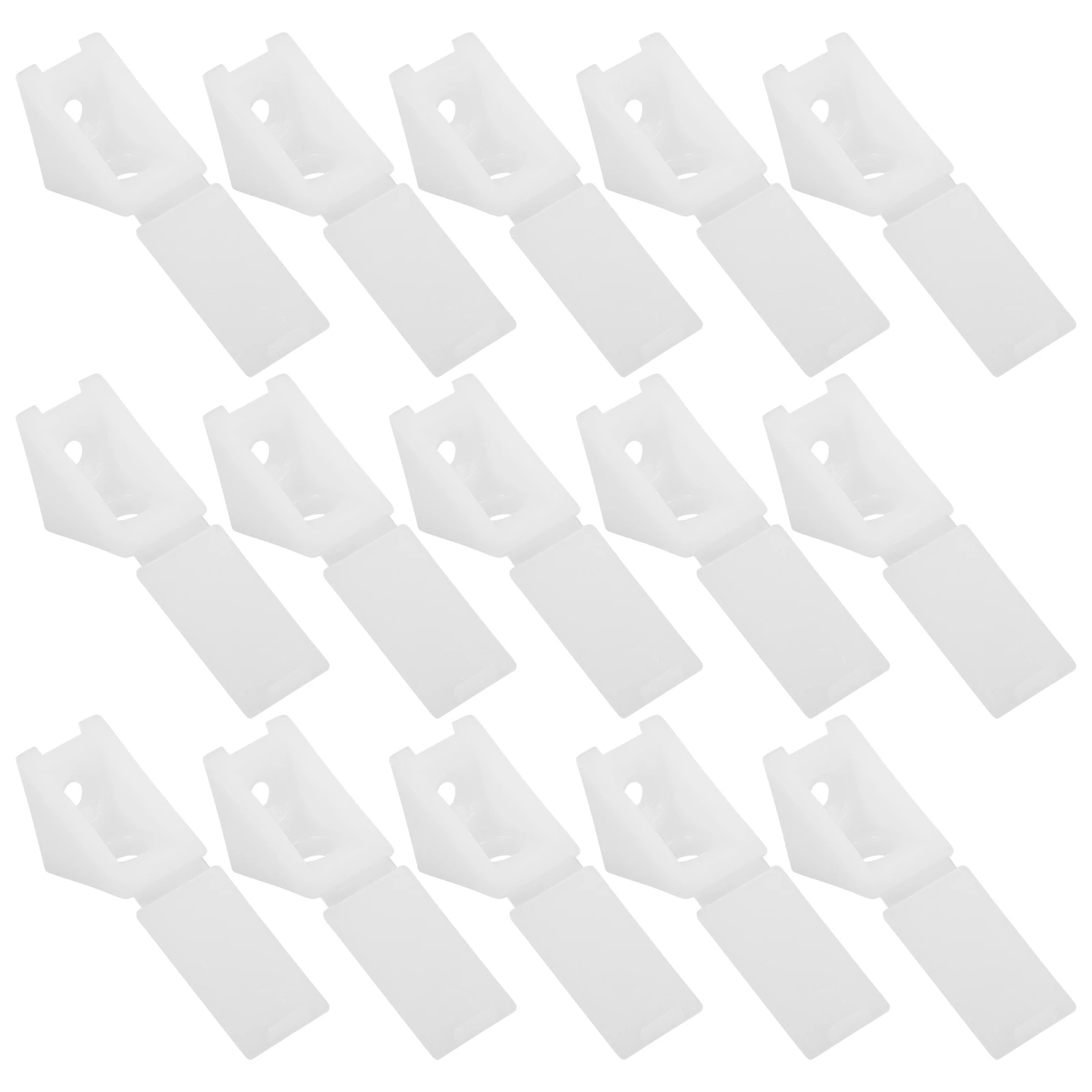 

100Pcs Drawer Bottom Wedges Heavy Duty Plastic Corner Braces for Dresser Cabinet Reinforcement Leveling Shelf Stabilizer