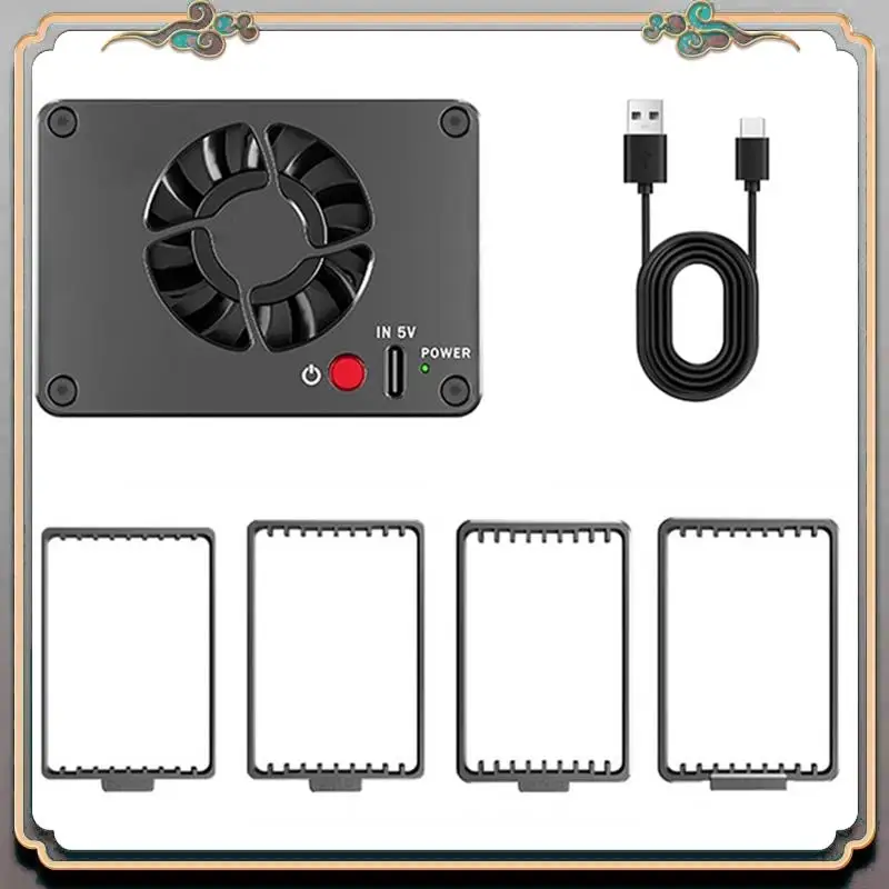 Duurzame Camera Koeler Stille Radiator Koelventilator Aluminium Halfgeleider Radiator Voor Canon Sony FUJIFILM ZV-E10 A7M4 R5 R7