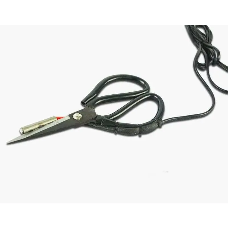 Electric Heating Scissors,Tailor heat scissors Cutter Tools with rack