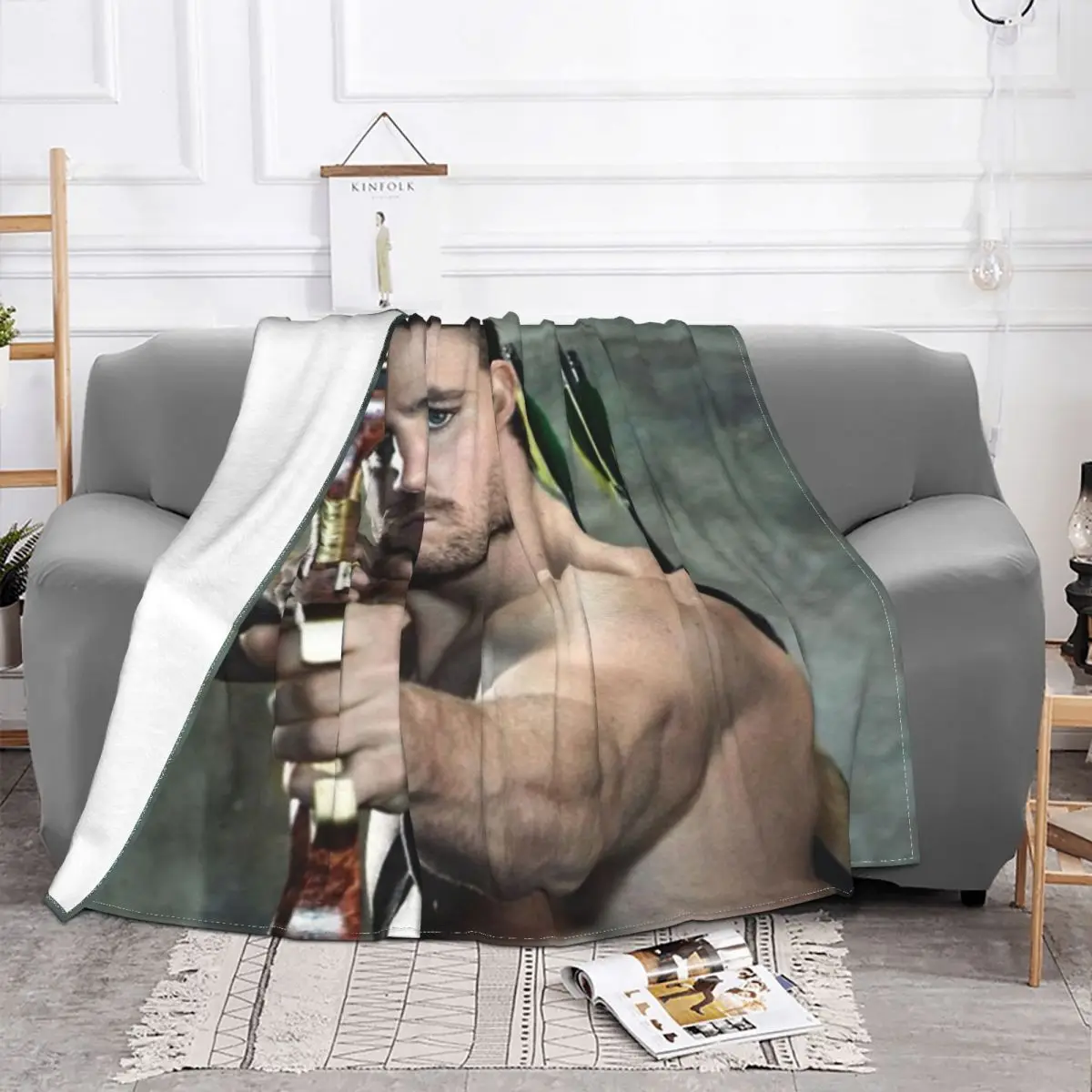 Stephen Amell Quilt Bed Blankets Couple Blankets Home And Decoration Throw Blanket