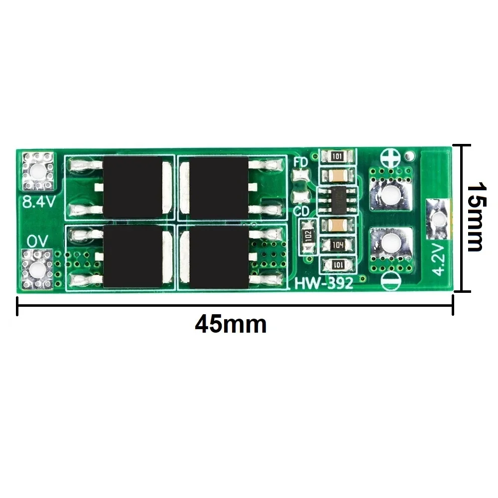 2S 20A 7.4V 8.4V 18650 Lithium Battery Protection Board/BMS Board Standard/Balance For DIY