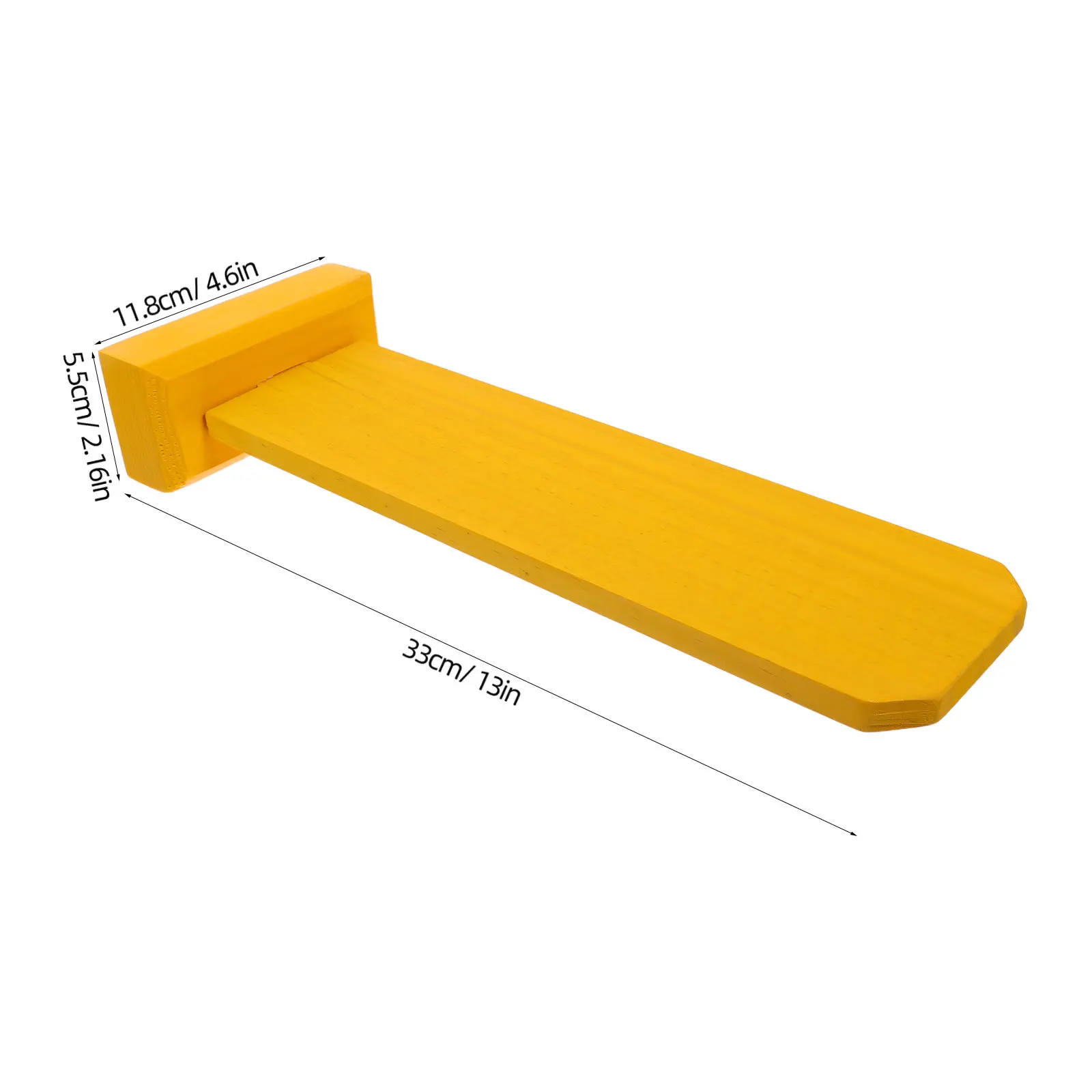 Solid Natural Wood Ancestral Tablet Yellow Finish Blank Memorial Frame for Temple Altar Worship Decor Worship Altar