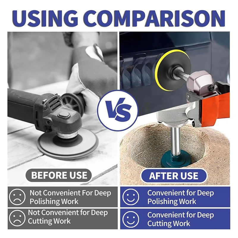 

Удлинитель угловой шлифовальной машины A53Q, переходной столб для полировки резьбы M10, удлинитель шлифовальной машины для угловой шлифовальной машины/полировальной машины типа 100