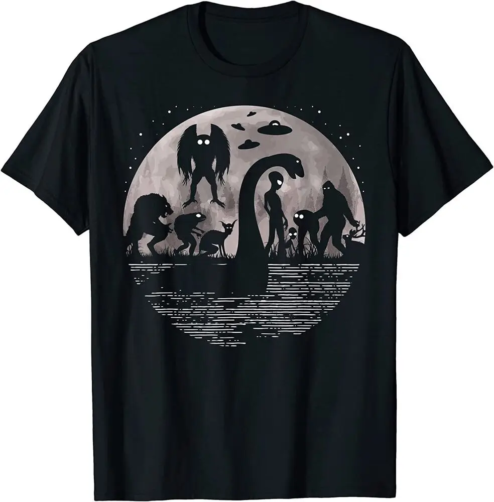Bigfoot Loch Ness Monster Mothman Alien Funny Cryptid T-Shirt Graphic T Shirts Fashion Harajuku Kawaii Women's Y2K Clothing