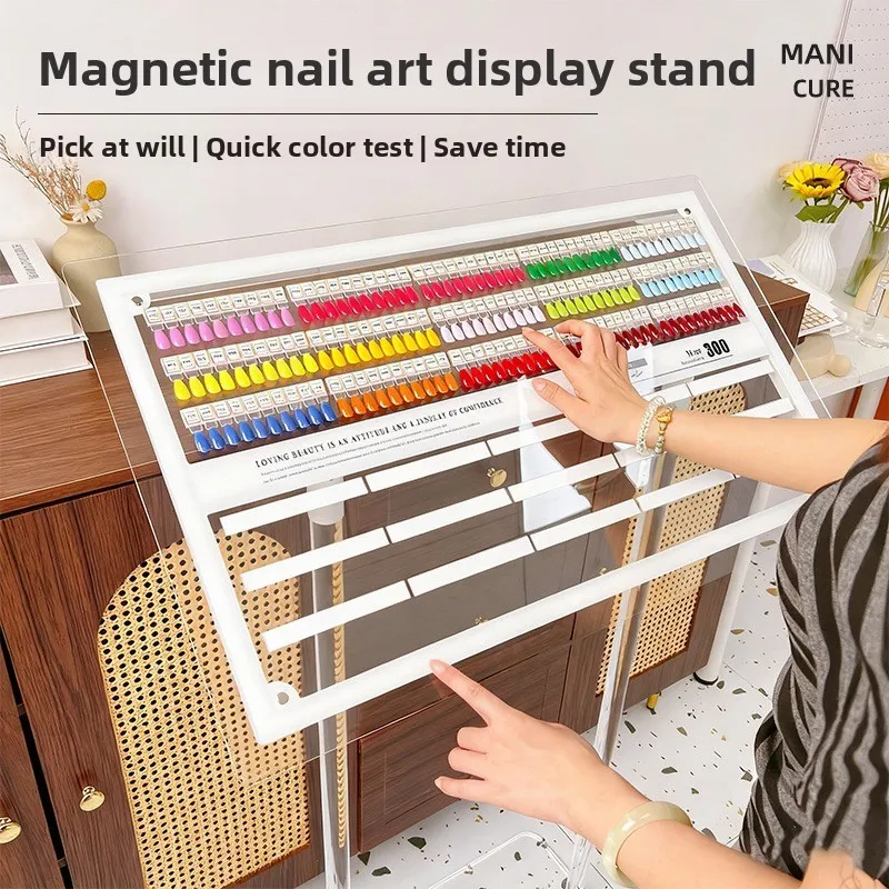 Nail Enhancement Contrast Color Plate High-end Acrylic Removable 300 Color Nail  Gel Embedded Sample Display Book