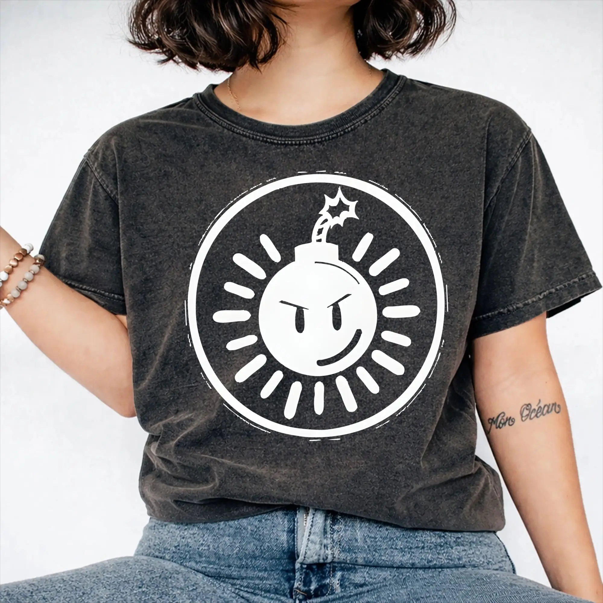 Scotts Pilgrims vs The World Washed T Shirt Streetwear Hip Hop Vintage T-Shirt  Tees Tops Men Women Short Sleeve Harajuku