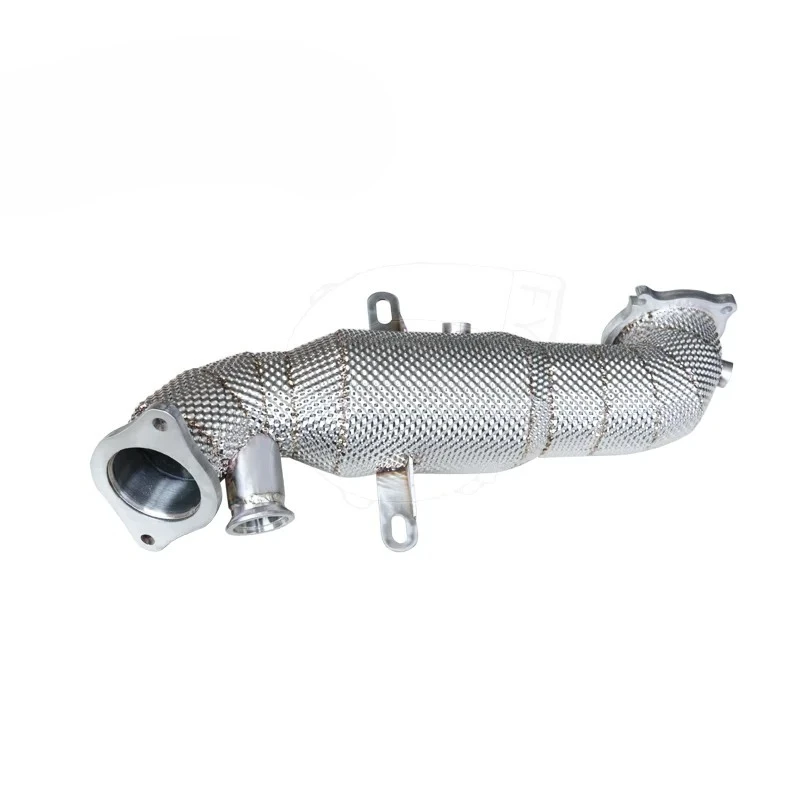 Exhaust Catted Downpipe for Alfa Romeo Giulia 200P/280P 2.0T 2017+ with Heat Shield