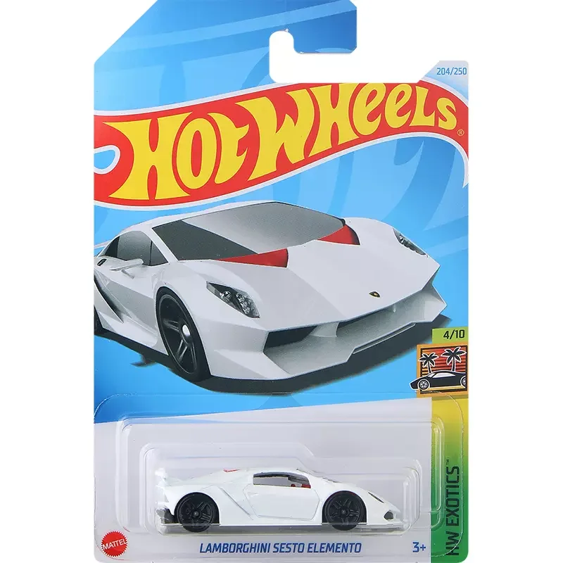 Hot Wheels-coche deportivo Lamborghini Sesto para niños, juguete Original de 24K, escala 1/64, Carro fundido a presión, modelo de aleación, regalo