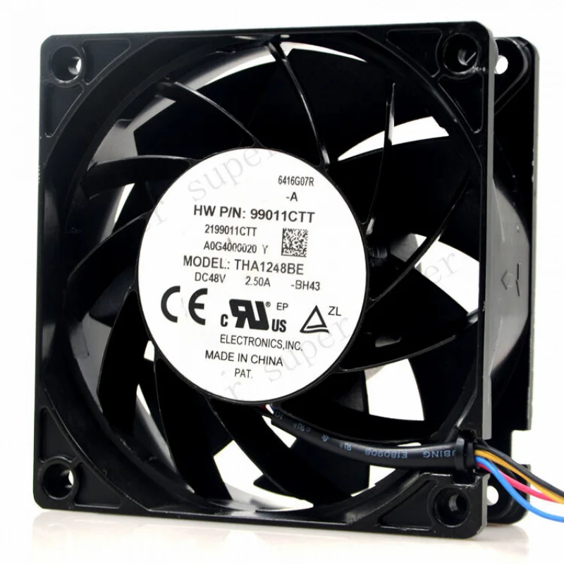S+   Delta THA1248BE 12038 120x120x38mm 48V 2.5A 12CM 4-pin High Speed Airflow Fan