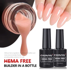 CHNSHU HEMA Free UV LED Nail Polish Gel Builder In A Bottle Soak Off Construction Gel For Extension Reinforce Long Lasting 7ML