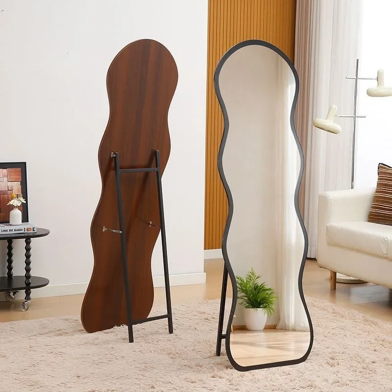DSA full-body mirror, home floor standing mirror, wave dressing , clothing store trying on, trendy women's wall-hanging