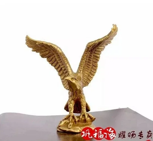 China Bronze Brass Statue EAGLE/Hawk Figure figurine 4.5