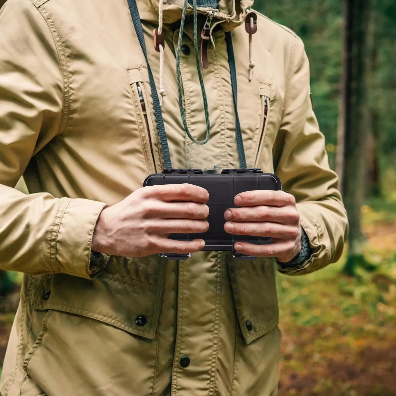 

1pc Waterproof Sealed Box Lightweight Shockproof Pressure Resistant Outdoor Storage Container For Survival Fishing Tools