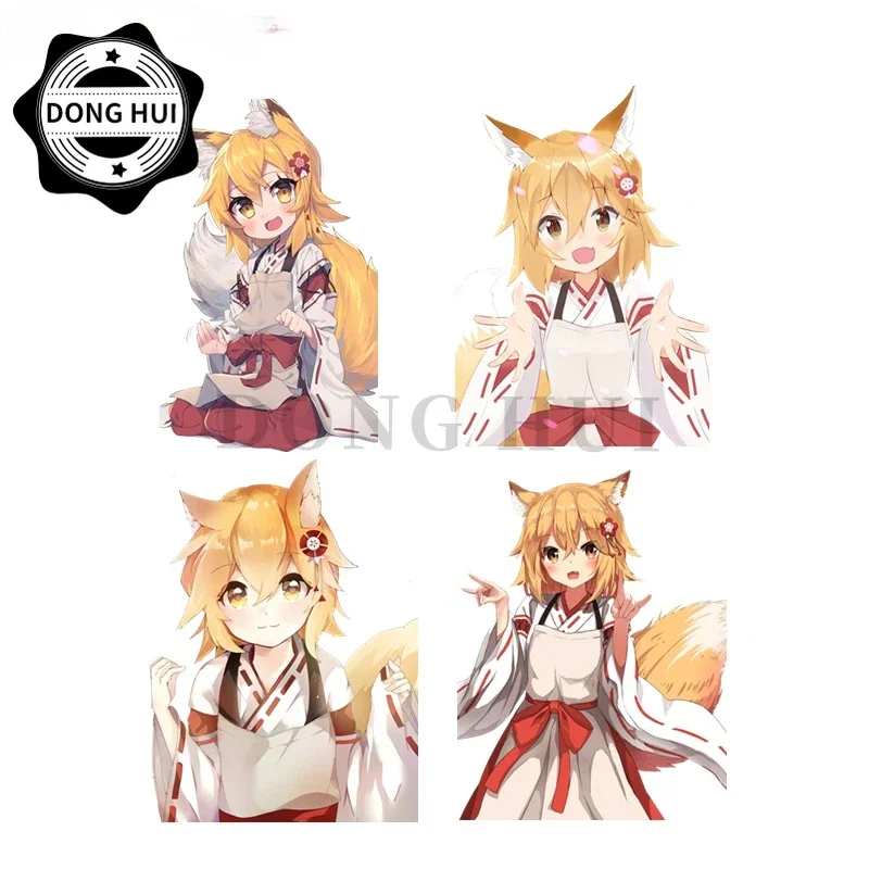 

Fairy Fox Stickers The Helpful Fox Senko-san Car Sticker Anime Loli Decal PVC Waterproof