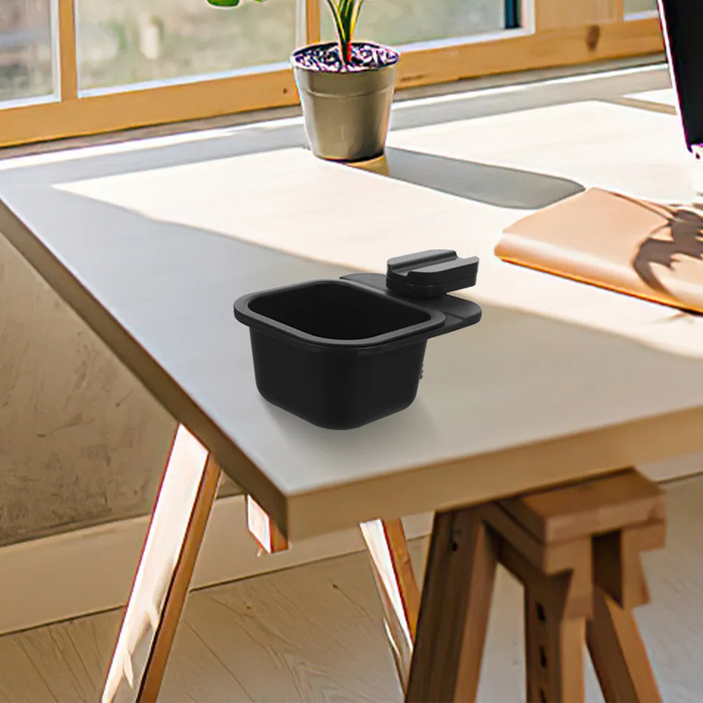

2Pcs Rotatable Clip Desk Mount Trash Can Small Office Trash Bin Sundry Storage Box Home Dining Table Clamp on Garbage Container