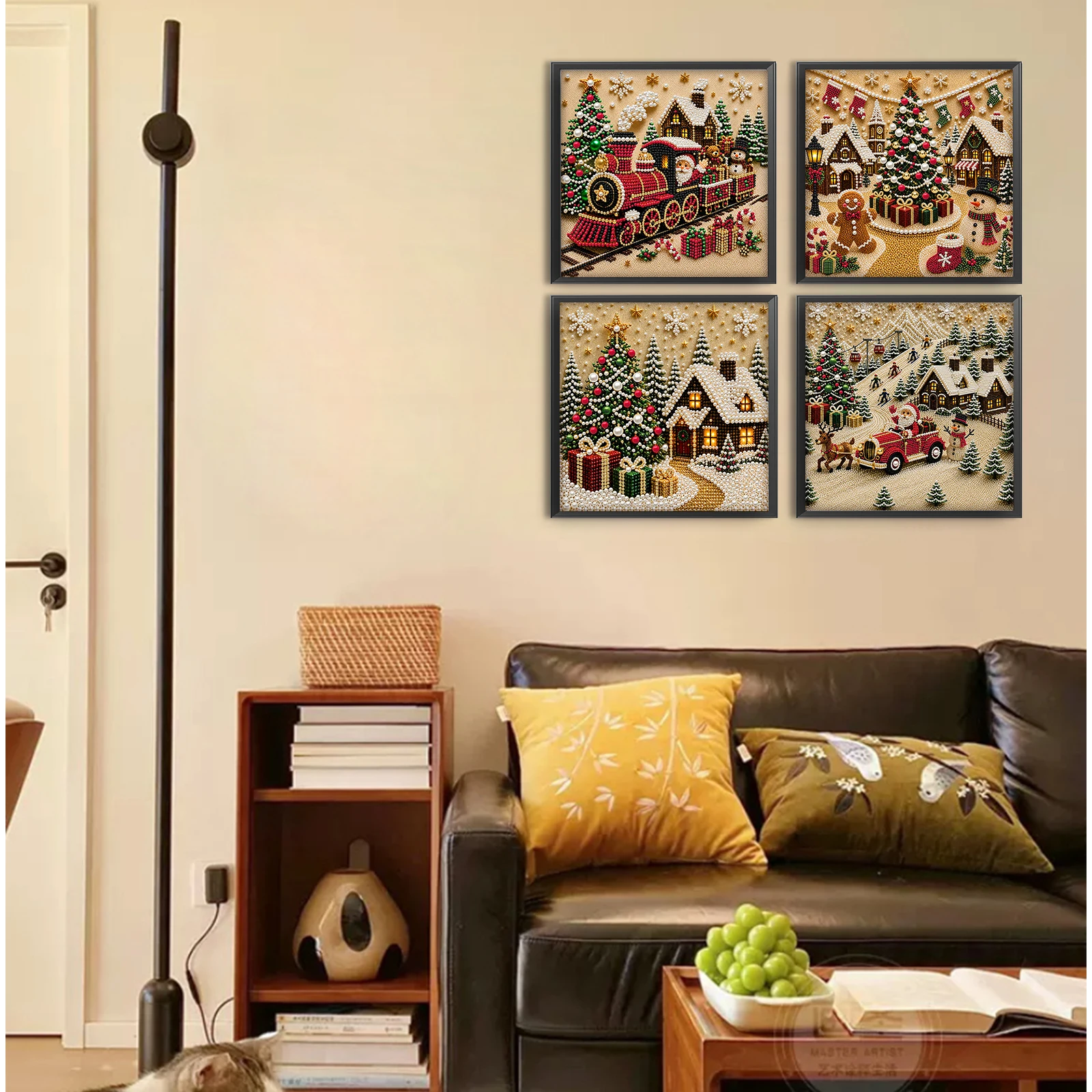 Kit Lukisan Mutiara DIY dengan - Resin Art Frame ulasan dan harga