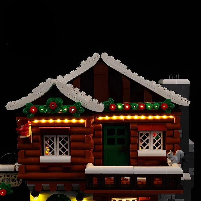 Zestaw oświetlenia LED bez modelu, odpowiedni do LEGO Icons Alpine Lodge 10325 (bez klocków konstrukcyjnych)