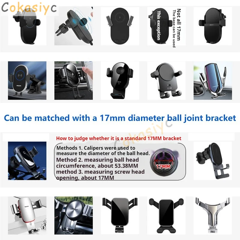 17mm Special Mounts For Nissan Qashqai Car Phone Holder GPS Supporting Fixed Bracket Air Outlet Base Accessories 2008-2022