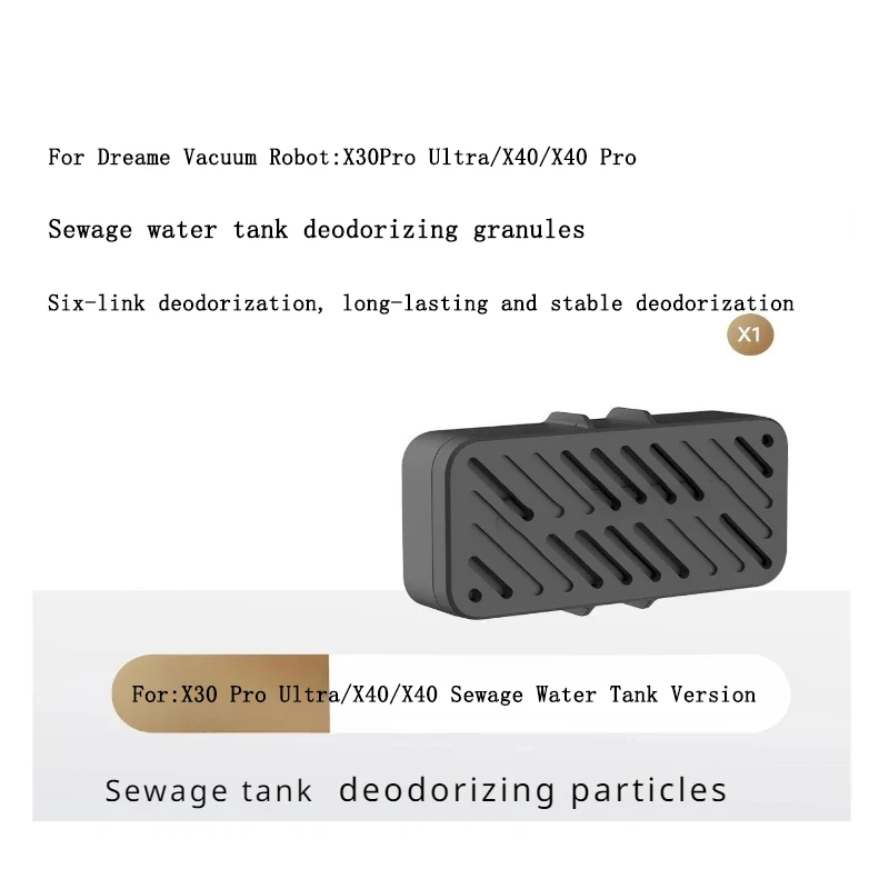 For Dreame X40/X40 Pro/X40 Ultra Sewage Tank Deodorization Particles Vacuum Cleaner Replaceable Parts