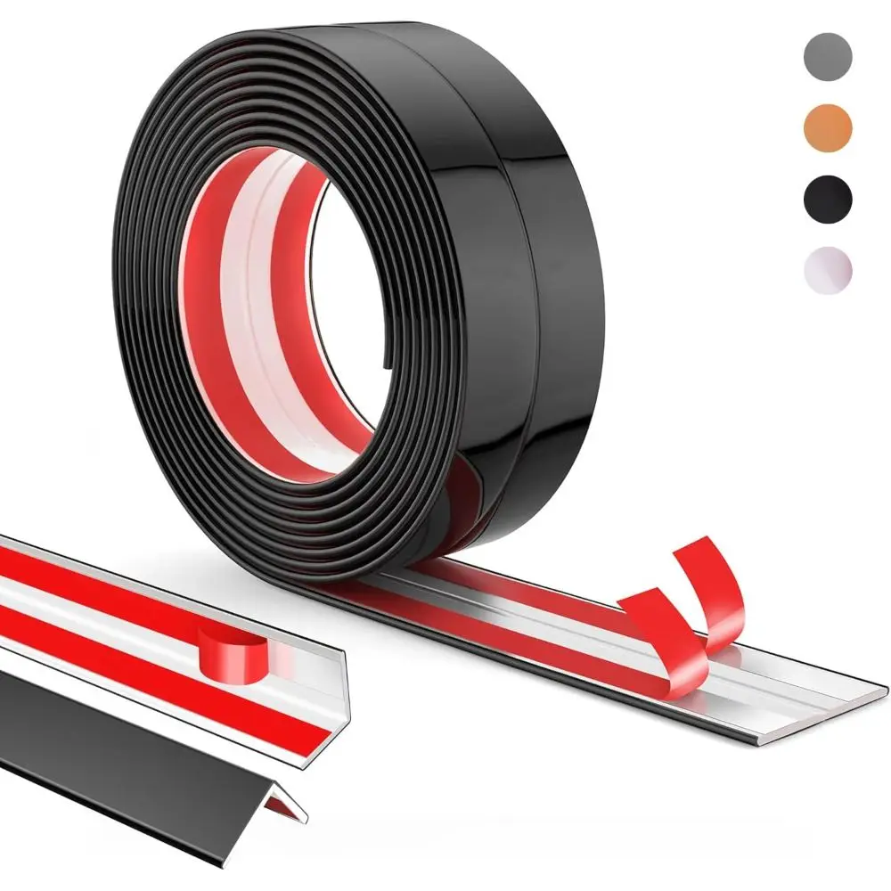 

Inside Outside Corner Trim Moulding Flexible Wall Corner Protector Self Adhesive Edge Guards Caulk Strip Floor Transition Strip