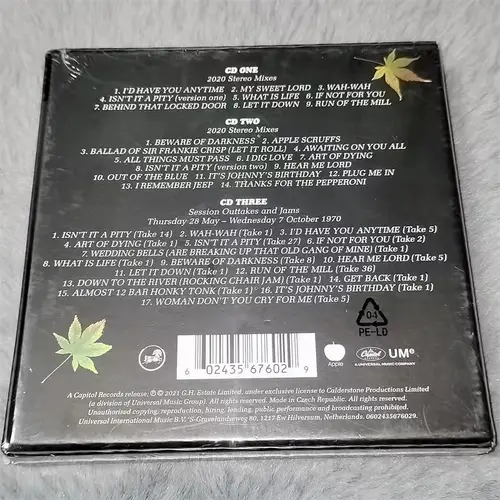 Imagen 2 del producto CD de música clásico Pop George Harrison, álbum de todas las cosas deben pasar, grabación de música, Walkman, trampas de sonido para coche, caja de regalo de colección