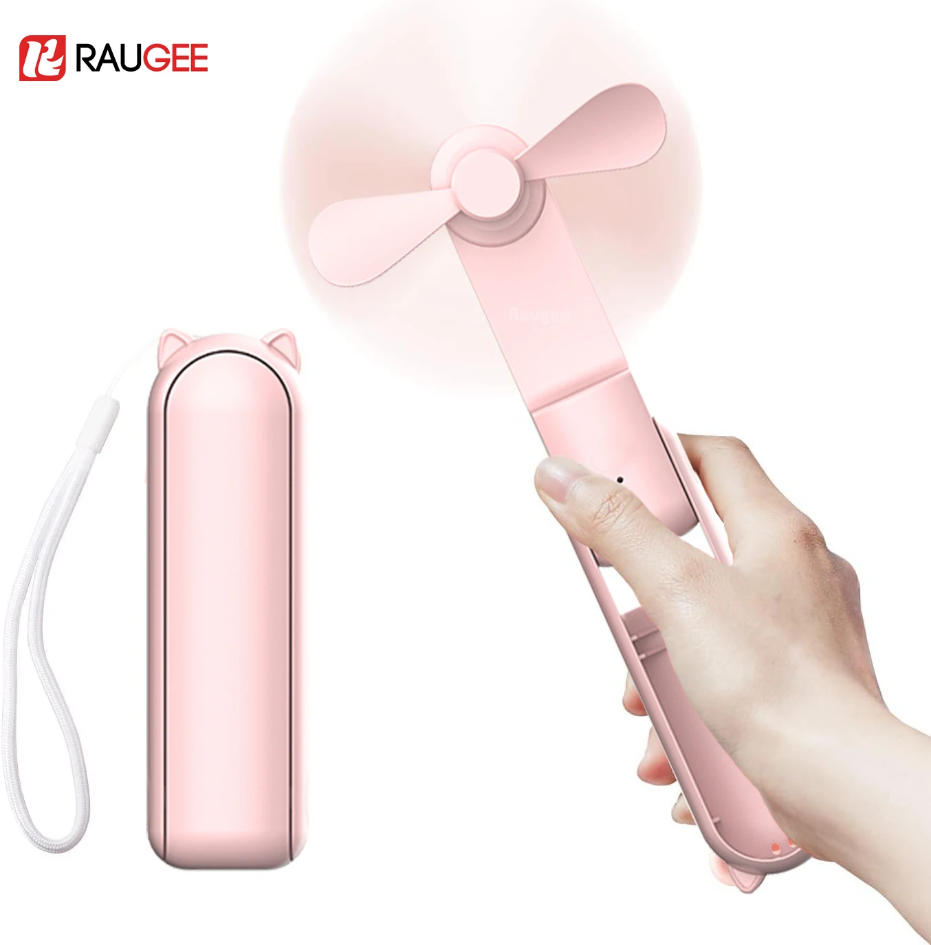 Folding Fan Mini Rechargeable Fan Portable Air Conditioner 3 in 1 2000mah Foldable Fan For Outdoor Small Hand Fan Travel