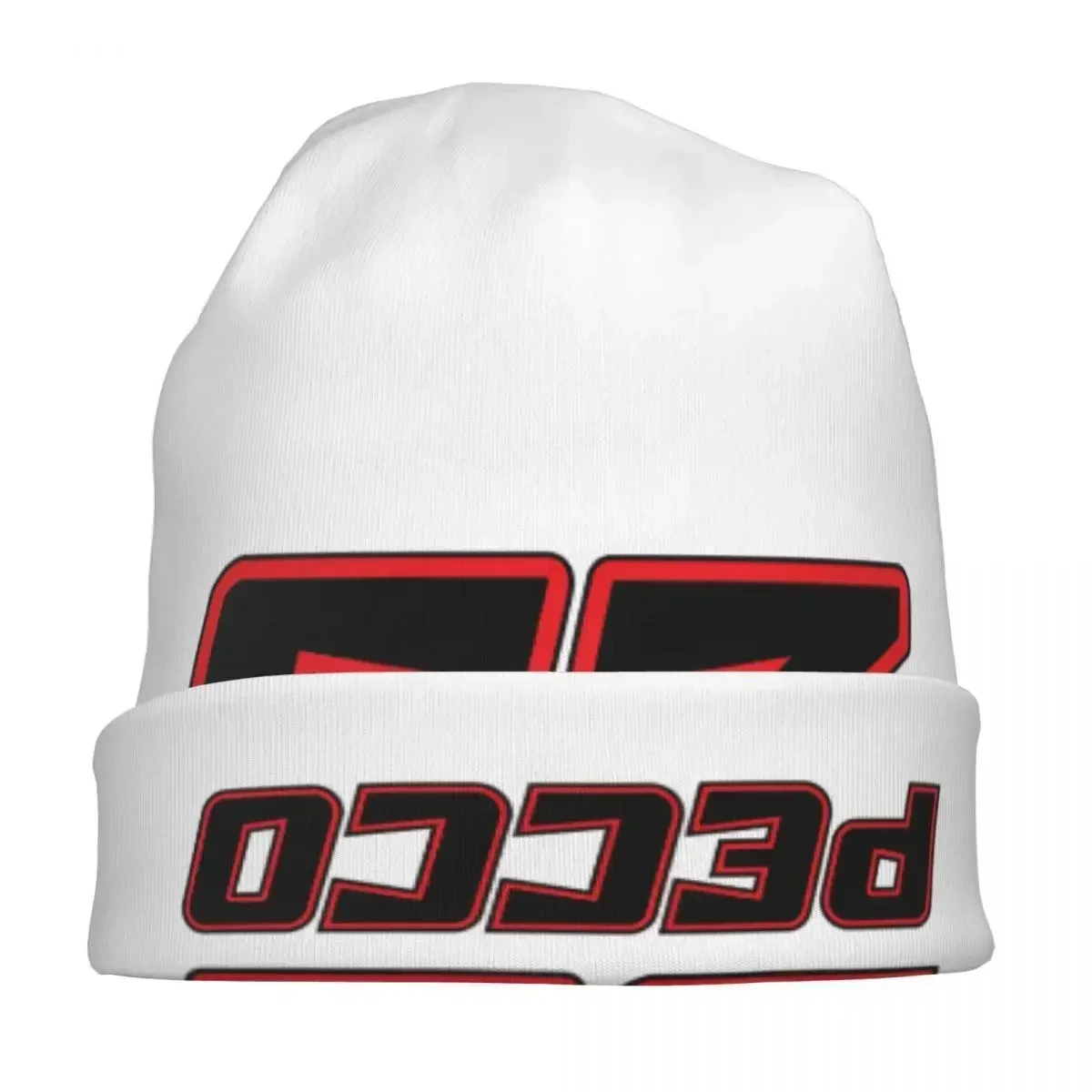 Boné de malha Pecco Bagnaia, chapéu Hip Hop Bonnet, gorros ao ar livre para adultos, unissex, outono, inverno, 63, 2022