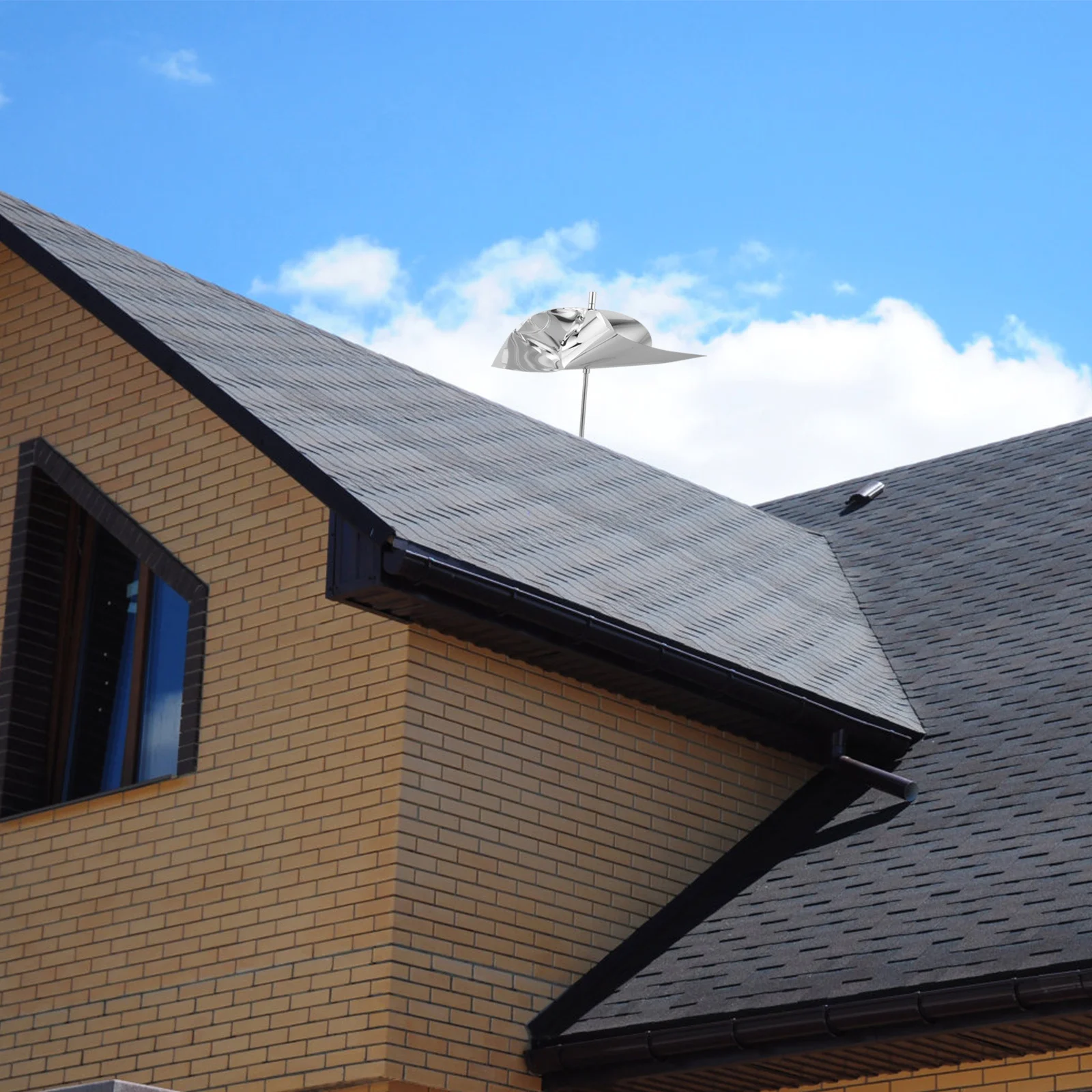 

2 Pieces Reflective Windmill Bird Deterrent Rotating Outdoor Yard Bird Scaring Wind Spinner Garden Decoy Decorative Craft