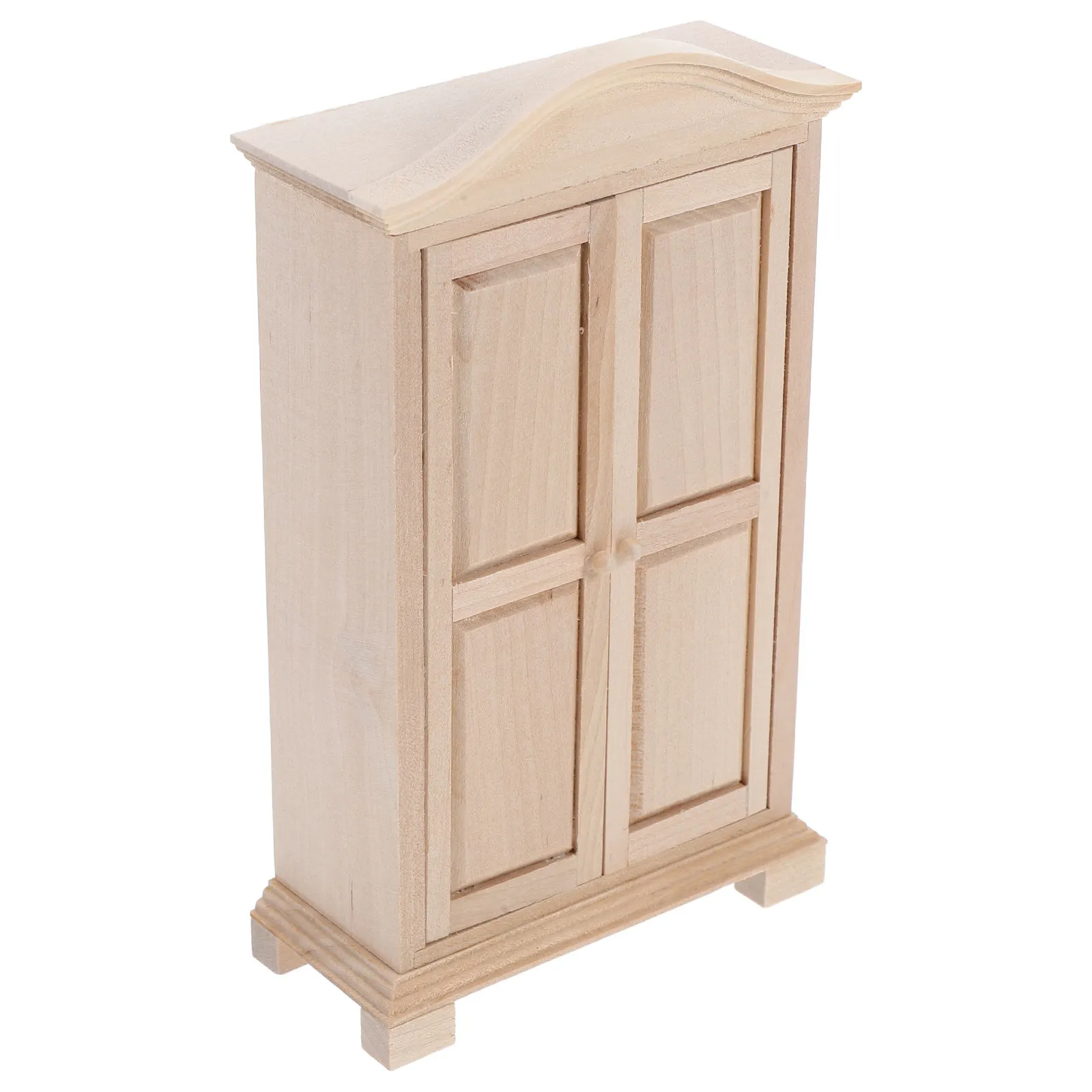

Miniature Wooden Cabinet 1:12 Scale Mini House Storage Cabinet Furniture Bedroom Living Room Decoration Mini Furniture Models
