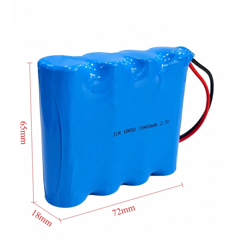Akumulator litowy 10400mAh 18650 3.7V, czterorazowy równoległy, z płytą zabezpieczającą do lamp wędkarskich LED i lamp górniczych. — zdjęcie produktu 3