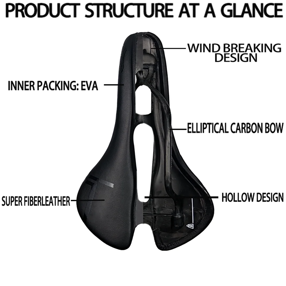 Super light carbon fiber road bike saddle sans comfort racing wide saddle men mtb mountain bike cycling seat italia seads Parts