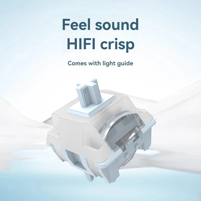 海塩ムーススイッチ HIFI リニアスイッチ 45 + 5gf 3.4 + 0.4 ミリメートル合計トラベルカスタムシャフトメカニカルキーボードスイッチホットスワップ