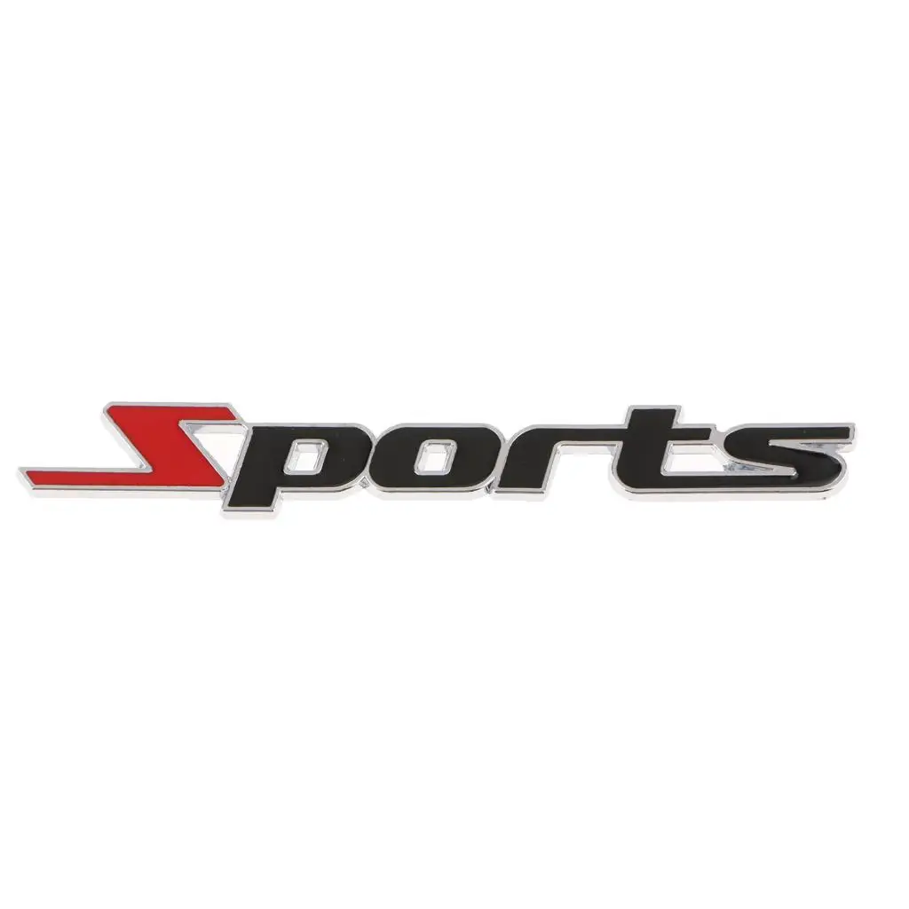 Universal Car Sticker Rustproof Aluminum Alloy 3D Sport Badge Decal for Body Fender Trunk Customization