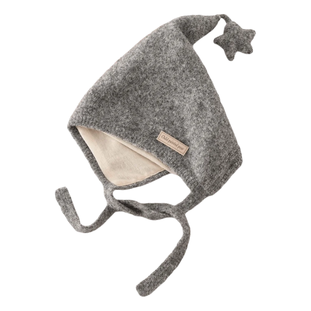 

Windproof Soft Warm Hat Lace Up Design Ear Protection Warmer Beanie Cap with Star Outdoor Thick Ear Protection Bonnet Children